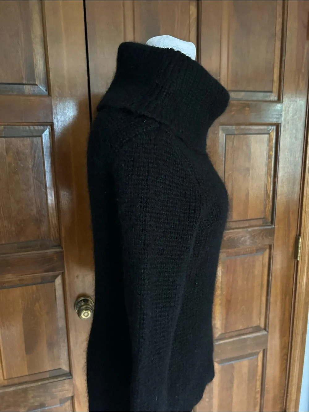 Lauren Ralph Lauren Sweater S Small Mohair Blend Ribbed Knit‎ Turtleneck HK